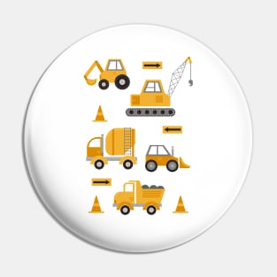 Construction Trucks Pin