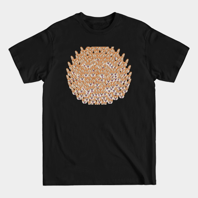 Discover Cardigan Corgi Face Pattern - version three - Corgi - T-Shirt