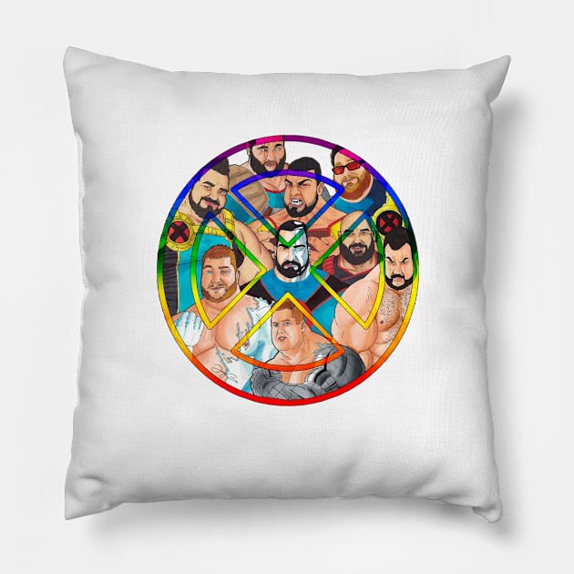 the x-Bears 2 Pillow by JayGeeArt