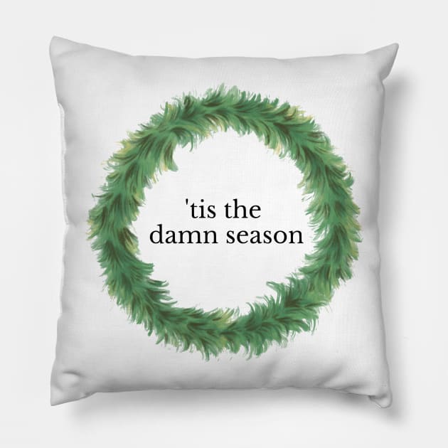 'tis the damn season - taylor swift evermore sticker Pillow by opptop