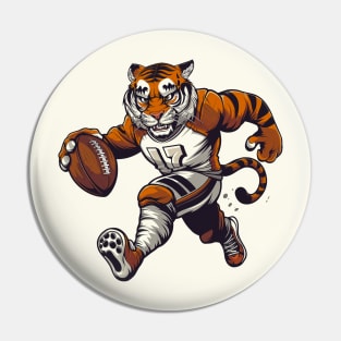 Tigers Touchdown American Football Pin