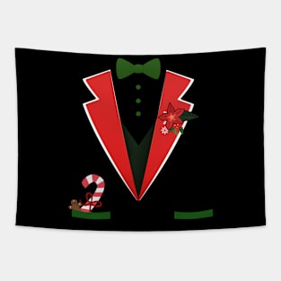 Christmas Tuxedo Costume Tapestry