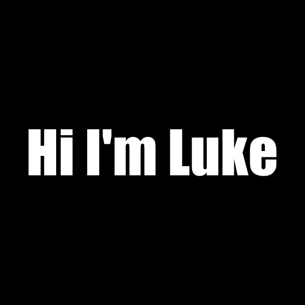 Hi I'm Luke by J