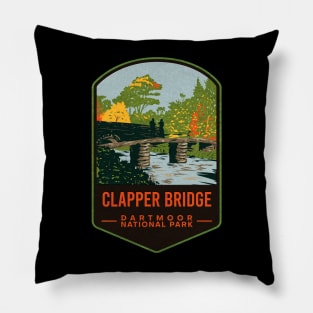 Clapper Bridge Dartmoor National Park Pillow