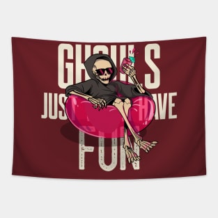 Ghouls Just Wanna Have Fun- Halloween Humour Tapestry