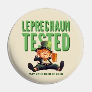 Drunk Leprechaun St Paddys Day Pin