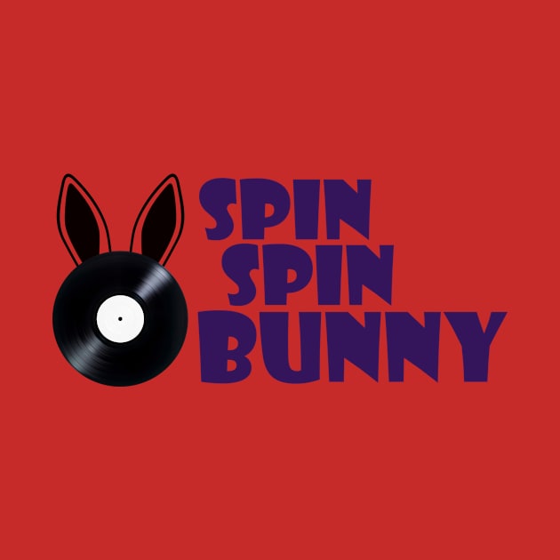SpinSpinBunny Bunny Record Logo - Purple by SpinSpinBunny