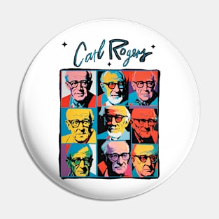 CARL ROGERS POP ART Pin