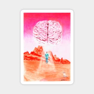 Big Brain (Sci fi design) Magnet