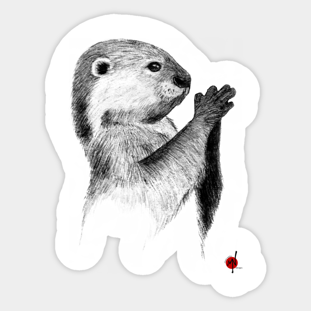 Otter Sketch Sticker - Sketchbook - Sticker