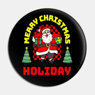 Merry Christmas Holiday Pin