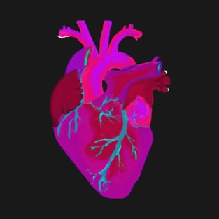 Anatomical neon heart T-Shirt