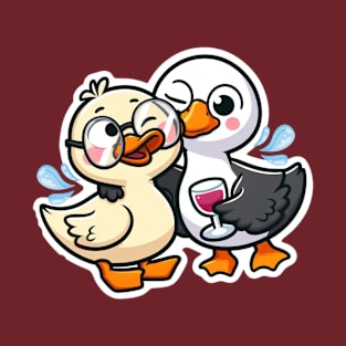 Love Bird - Two Duck Printed T-Shirt