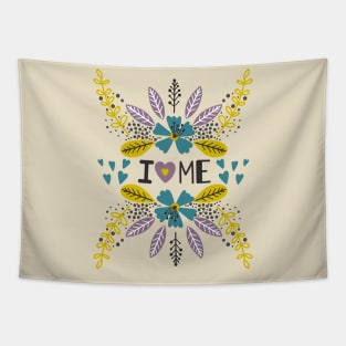 I love me flowers Tapestry