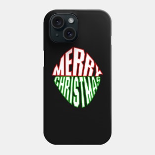 Merry Christmas in circle Phone Case