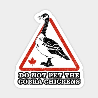 DON'T PET THE COBRA CHICKENS Magnet