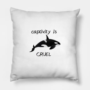 Captivity is cruel Pillow