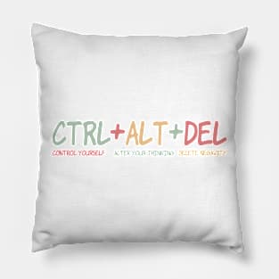 CTRL + ALT + DEL Pillow