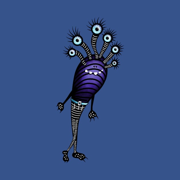 Funny Monster With Fancy Pants by Boriana Giormova