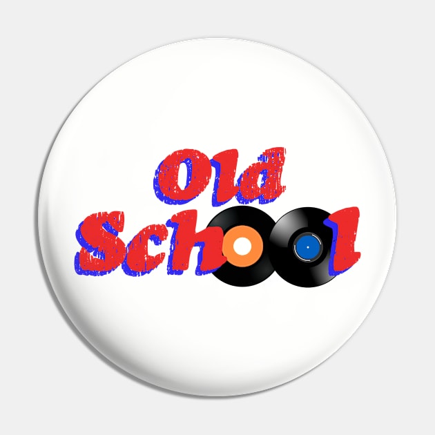 Old School Music Fan - Retro Style Pin by Brad T