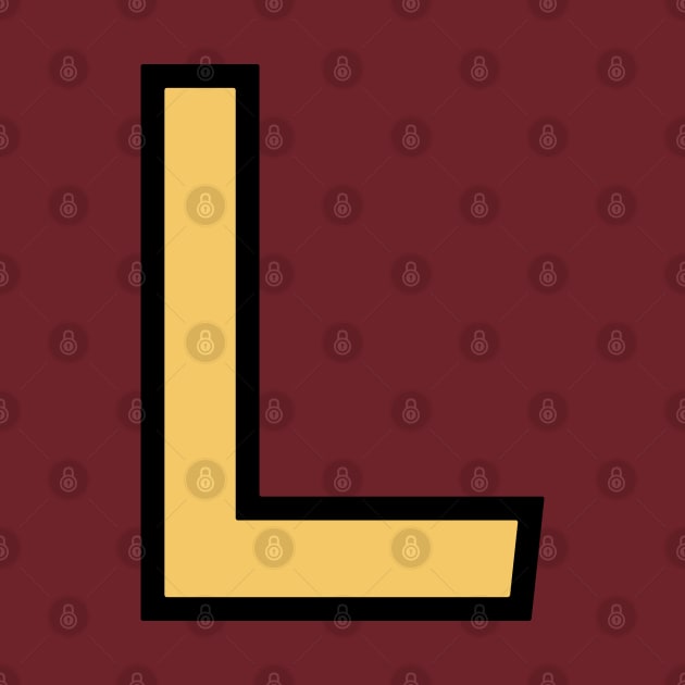 Funky Yellow Letter L by Thespot