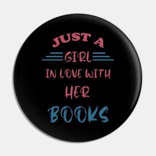 Just a girl in love with her books Pin