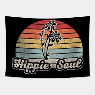 Womens Vintage Hippie Soul Shirt Hippie Life Camping Peace Love V-Neck Tapestry