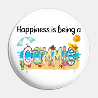 Happiness Is Being A Gammie Summer Beach Happy Mother's Day Pin