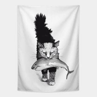 Shark-Cat Tapestry