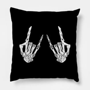 Skeleton Rocker Halloween Pillow