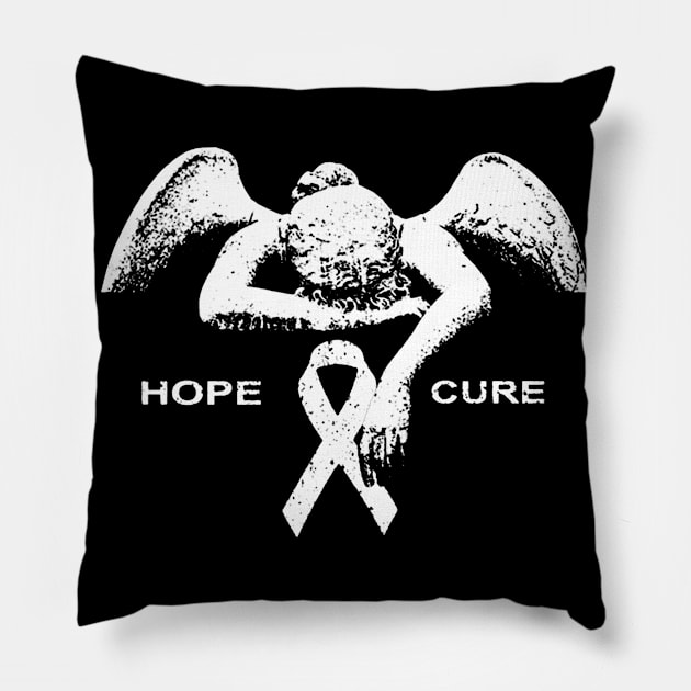 Blindness Awareness Hope Cure Pillow by KHANH HUYEN