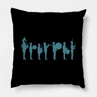 Marching band blue-green Pillow