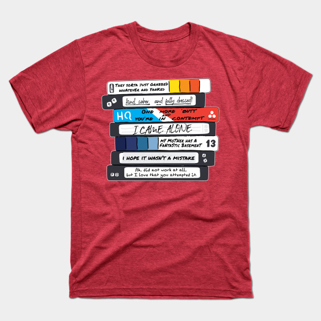 Disover "Title of Your Sex Tape!" -- Front/Back Design Reversed [stacked] - Brooklyn Nine Nine - T-Shirt