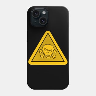 Dope Skulls danger signage icon drawing Phone Case