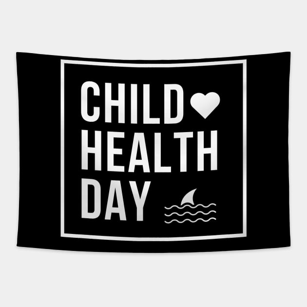 Child health day, baby shark Tapestry by GloriaArts⭐⭐⭐⭐⭐