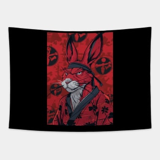 Kimono Rabbit Tapestry