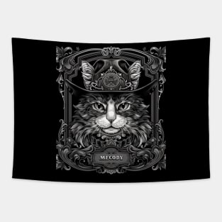 Cat Cowboy Wild West Whiskers Tapestry