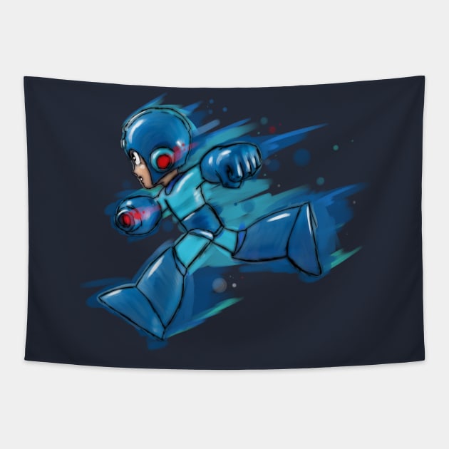 MegaMan Tapestry by Beanzomatic