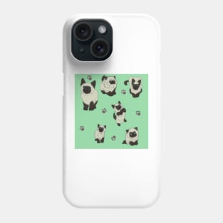 Minty Siamese Kittens Phone Case