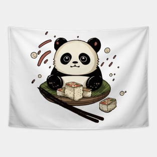 Sushi panda Tapestry