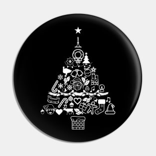 Christmas Tree Pattern Gift 2 - Funny Xmas Pin