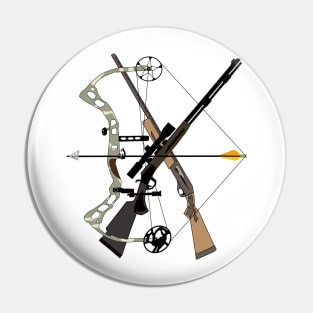 Hunter Toys, Hunting, Weapons, Hunter Gifts Pin