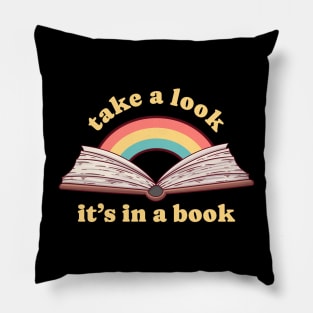 Reading Rainbow Take A Look It's In A Book Pillow