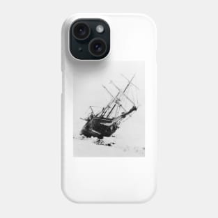 Shackleton's ship trapped in Antarctic ice, 1915 (V330/0013) Phone Case