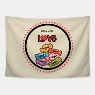 Valentines Love Sugar and Spice Tapestry