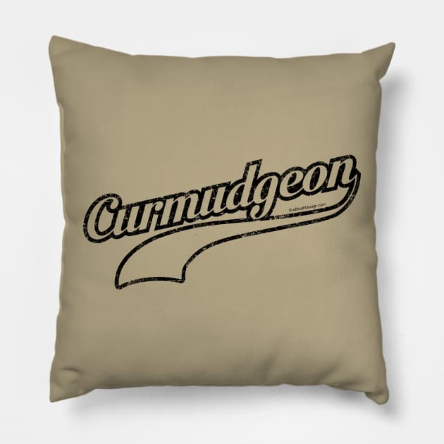 Curmudgeon (salty, grumpy old man) - funny Pillow by eBrushDesign