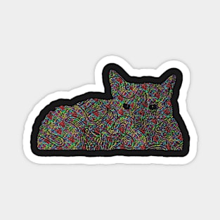 Colourful Cat Magnet