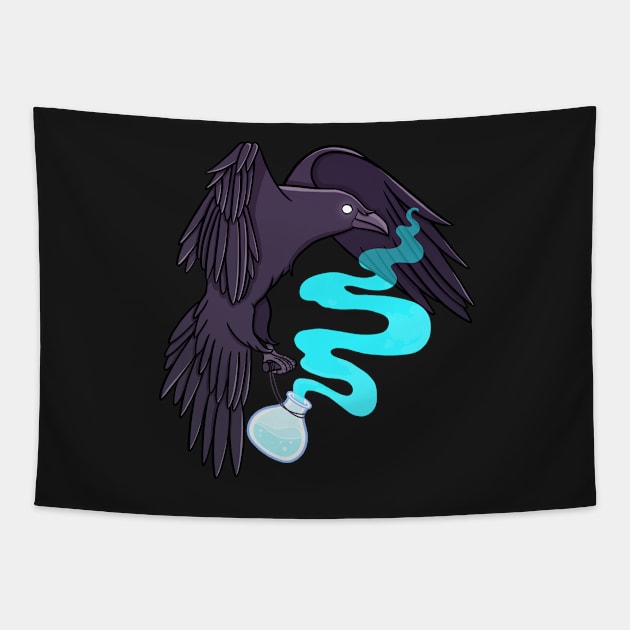 Raven Familiar // Potion | Nikury Tapestry by Nikury