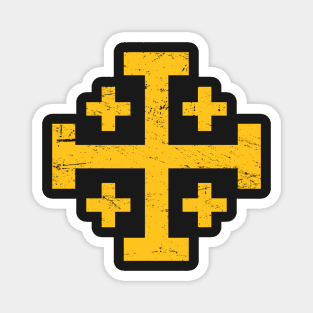 Crusader Cross Of Jerusalem | Knights Templar Magnet