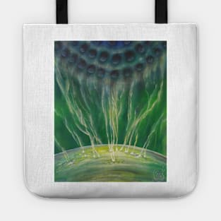 Oil painting - Forces of Nature (Green) 2017 18"x22" Tote